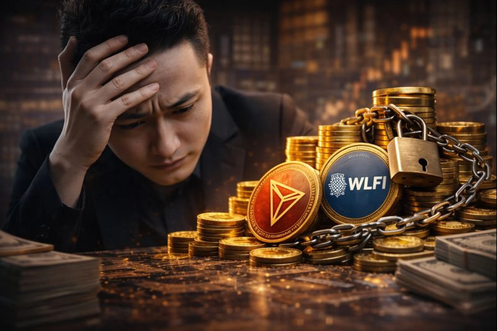 Justin Sun’ın WLFI Krizi: Tron Kurucusu Kilitli Tokenler Nedeniyle 60 Milyon Dolar Zarar Yazdı