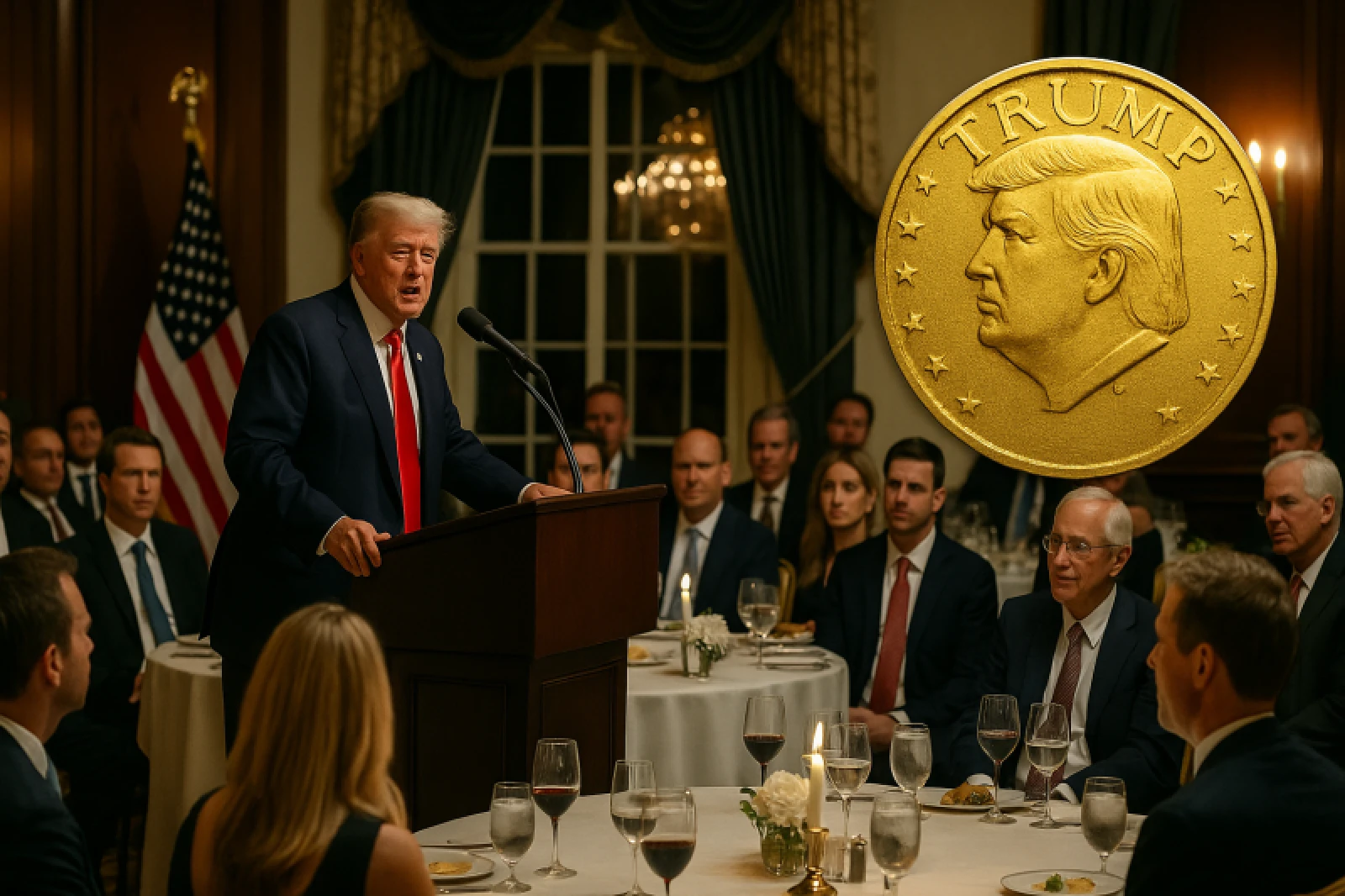 Trump’ın Kripto Yemeği: TRUMP Coin Zenginlerine Beyaz Saray Turu ve VIP Akşam